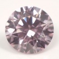 【タイプ2a+1a型】　天然ピンクダイヤモンドルース (裸石) 0.058ct, Fancy Purplish Pink, VS2, ラウンド 【中央宝石研究所ソーティング袋付】【送料無料】