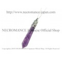 【ネクロマンス NECROMANCE】 アメジスト ドロップティアーネックレス Amethyst Drop Tear Necklace 涙 紫水晶