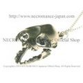 【ネクロマンス NECROMANCE】 シルバーバットスカルネックレス Silver Bat Skull Necklace 蝙蝠 コウモリ 頭蓋骨