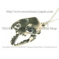 【ネクロマンス NECROMANCE】 シルバーバットスカルネックレス Silver Bat Skull Necklace 蝙蝠 コウモリ 頭蓋骨