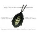【ネクロマンス NECROMANCE】 スケルトン ボーンハンド カメオネックレス Skeleton Bone Hand Cameo Necklace 骸骨 スカル