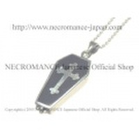 【ネクロマンス NECROMANCE】 スモール棺桶クロスネックレス Silver Samll Coffin Cross Necklace 棺桶 十字架
