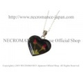 【ネクロマンス NECROMANCE】 ダブルミニローズハートネックレス Double Mini Rose heart Necklace 薔薇 ハート型