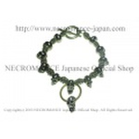 【ネクロマンス NECROMANCE】 ブラススカルブレスレット Brass Skull Bracelet 叫び 悲鳴 真鍮 骸骨