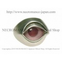 【ネクロマンス NECROMANCE】【数量限定】シルバーNEW義眼リング Silver New Eye Ring ＜ピンク/Pink/桃色＞ 目玉