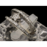 【ポンテヴェキオ Ponte Vecchio】Ｋ18ホワイトゴールド 指輪 リング ダイヤモンド0.51ｃｔ 10.5ｇ 11号 レディース 01378-0