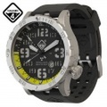 【メーカー取次】【代金引換不可】HAZARD4 ハザード4 HWD BlackTie Yellow GMT ダイビングウォッチ GREEN hours ミリタリーウォッチ 腕時計