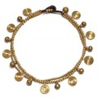 【メール便OK】【メンズOKサイズ】スパイラルモチーフ・アンクレット