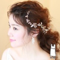 【新着商品】【海外挙式】小枝アクセサリー ブライダル髪飾り B-346 ★２色展開★シルバーorゴールド