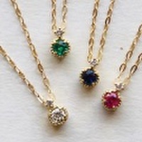 【送料無料】 K18 Reine precious stones necklace （レインプレシャスストーンネックレス）