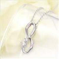 【送料無料】ジェムケリーK18ホワイトゴールドダイヤモンドネックレス