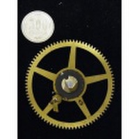 ７cmの大きい歯車　スチームパンク アンティーク柱時計ジャンクパーツ JW-174 送料無料