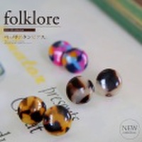 べっ甲ボタンピアス