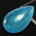 アクアマリン　AAA+　ルース　タンブル【約16.2g】【ペアシェイプカット】天然石｜パワーストーン｜アクアマリン｜べリル｜藍玉｜ドロップカット｜ペアシェイプ｜カボション｜素材｜タンブル｜e0342