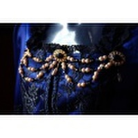 アンティーク調　　ボディジュエリー　女性胴衣用ジュエリー　黒