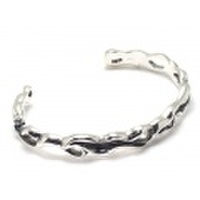 ウェーブデザインシルバーバングル/b006