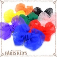 カラー オーガンジー リボン ２WAY ヘアクリップ パリスキッズ本店 原宿 pariskid’s 公式 通販 安い colpo