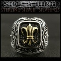 クリックポストのみ送料無料！ シルバーリング リング 指輪 フレア ユリの紋章 シルバー925 Sterling Silver Ring Fleur-de-Lis (ID sr0791r251)