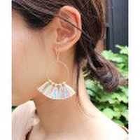 サークルフリンジピアス/6カラー