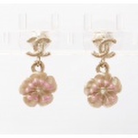 シャネル ピアス CHANEL ロゴ/CC　スイングココマーク/パール　シルバー