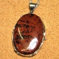 シルバー925 マホガニーオブシディアン ハンドメイドペンダントトップ ST-293