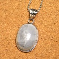 シルバー925 ムーンストーン ハンドメイドペンダントトップ ST-376