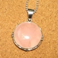 シルバー925 ローズクォーツ ハンドメイドペンダントトップ ST-181