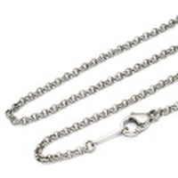 シルバー925ネックレス　コロマルSチェーン　　【約1.5mm】　40cm・45cm・50cm