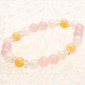 ジェムケリーアラゴナイト・ローズクォーツブレスレット