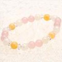 ジェムケリーアラゴナイト・ローズクォーツブレスレット