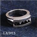 ジェムケリーブラックオニキスシルバーペアリング（LADYS）