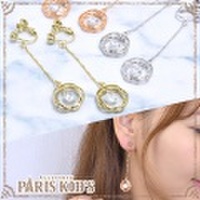 スウィング デザイン サークル キュービック イヤリング josim