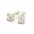 ダイヤモンド ピアス K18WG D:0.25 D:0.25 新品 [18金ホワイトゴールド]