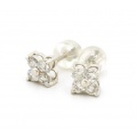 ダイヤモンド ピアス K18WG D:0.25 D:0.25 新品 [18金ホワイトゴールド]