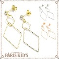 ツイスト ダイヤ ライン ピアス パリスキッズ本店 原宿 pariskid’s 公式 通販 安い josim