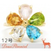 ドレスアドレス(dress a dress) エディターズリング K18YG 12号 [18金イエローゴールド 指輪 花 フラワー]