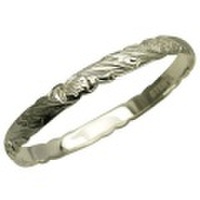 ハワイアンジュエリー 本格オーダーメイドシルバーバングル バレル 重厚な2.0mm厚 8mm　選べるデザインやスタイル