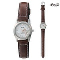 ピアノレザー 革バンド 日本製にこだわった腕時計 和心 わこころ WA-001L-D 女性用 時計 電池式　送料無料　名入れ刻印対応、有料　取り寄せ品