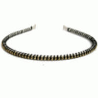 ブランド-By lillaヘアアクセサリー◆チェンボールコットンカチューシャ◆ブラック