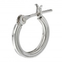 プレーン ライン フープ ピアス メンズ シルバー アクセサリー 男性 フープピアス シンプル [シルバーピアス] 片耳用(1個売り)