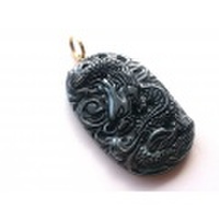 ヘマタイト（龍彫刻） / ペンダントトップ 【PT180016】