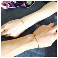 ペアバングル 送料無料 刻印無料 真鍮 brass top x silver950　ペア価格　[メール便可]