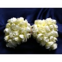 ボンネ・薔薇の花のリボンボンネ