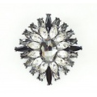 モノトーン ブリリアント　カット ブローチ