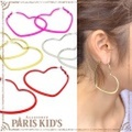ラージ ハート フープ ピアス colpo