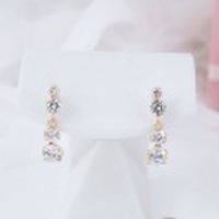 ラインストーンピアス K10PG 10金 ピンクゴールド 彼女 誕生日 ジュエリー アクセサリー y110132