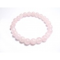ローズクオーツ8ｍｍ丸玉ブレスレット