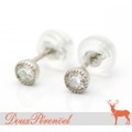 一粒ダイヤ ピアス D:0.06 D:0.06 Pt900 【ダイヤモンド】【プラチナ】【1粒】【レディース】【女性用】