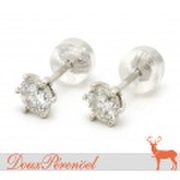 一粒ダイヤ ピアス Pt900 D:0.35 D:0.35 新品 [ダイヤモンド プラチナ]