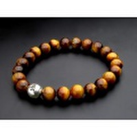 守護梵字・数珠ブレスレット・タイガーアイ(8mm)